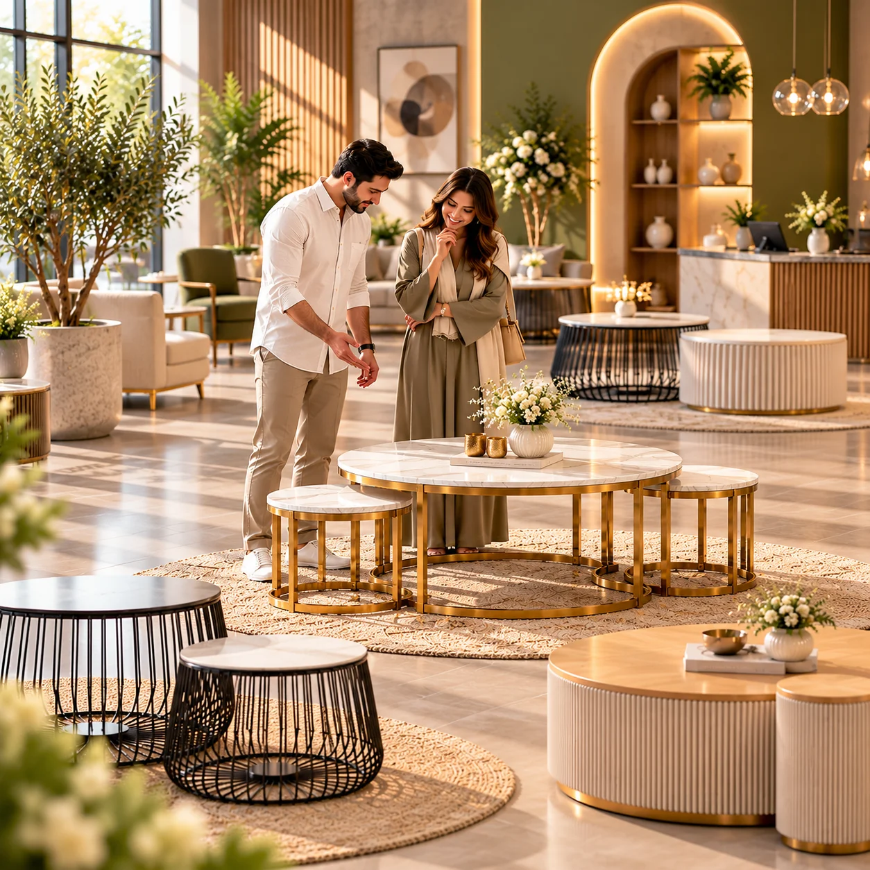 Square Coffee Table Rental Dubai